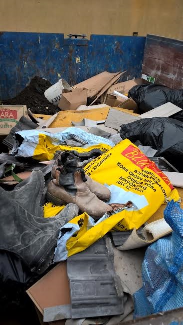 snímek odpadu ve sběrném dvoře v Havířově 29. 10. 2016
